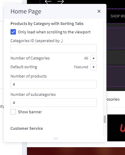 Product by category