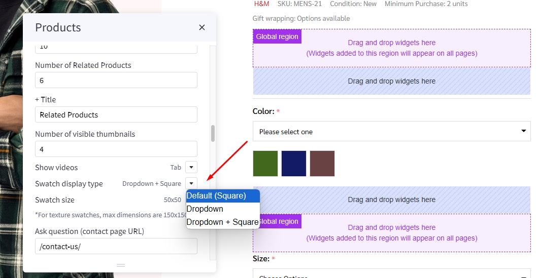 swatch-dropdown